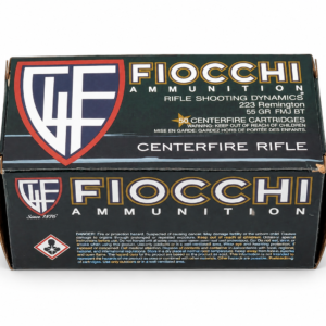 Fiocchi Rifle Shooting Dynamics .223 Remington 55 Grain FMJ BT Ammo, 50 Rounds - Box 1 of 3